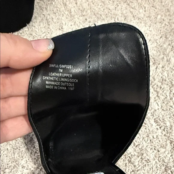 Steve Madden Black Open-Toe Heels - Picture 3 of 3